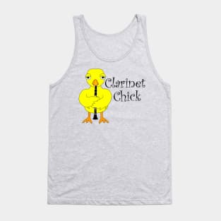 Clarinet Chick Text Tank Top